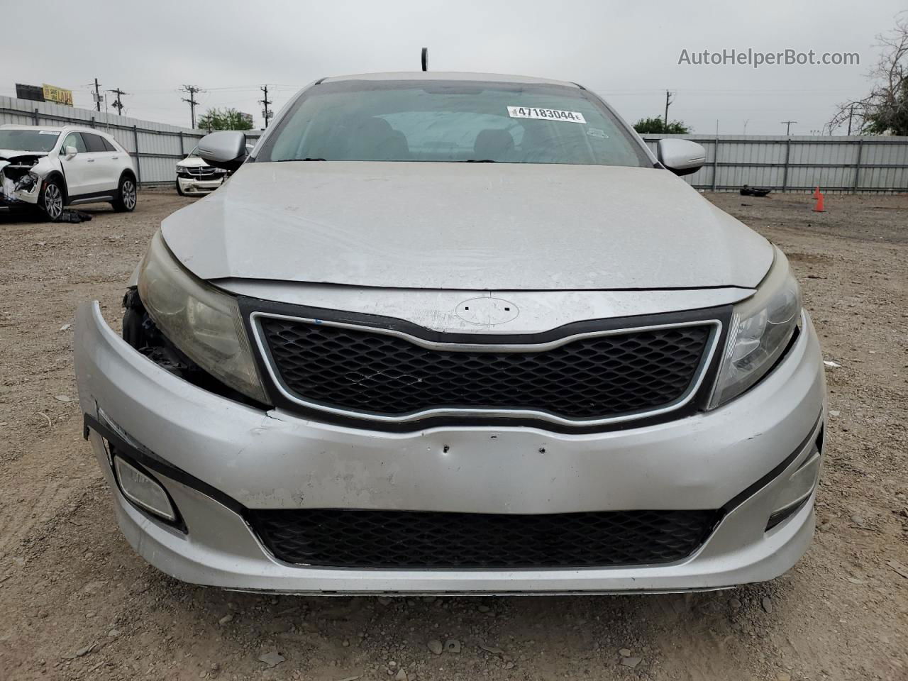 2015 Kia Optima Lx Silver vin: 5XXGM4A73FG430084