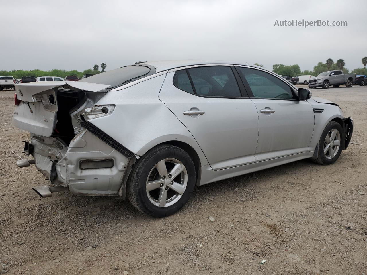 2015 Kia Optima Lx Silver vin: 5XXGM4A73FG430084