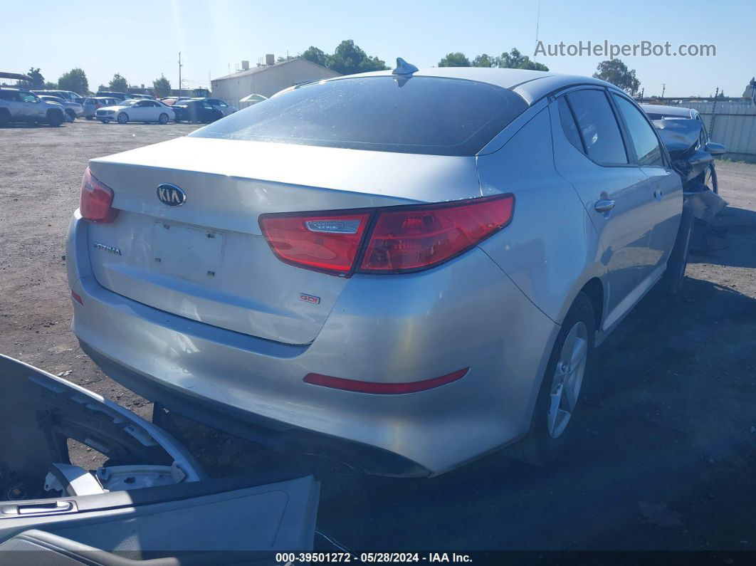 2015 Kia Optima Lx Silver vin: 5XXGM4A73FG439464