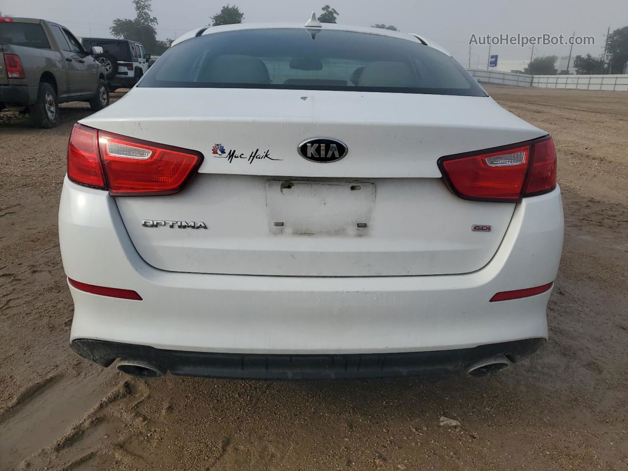 2015 Kia Optima Lx White vin: 5XXGM4A73FG441800