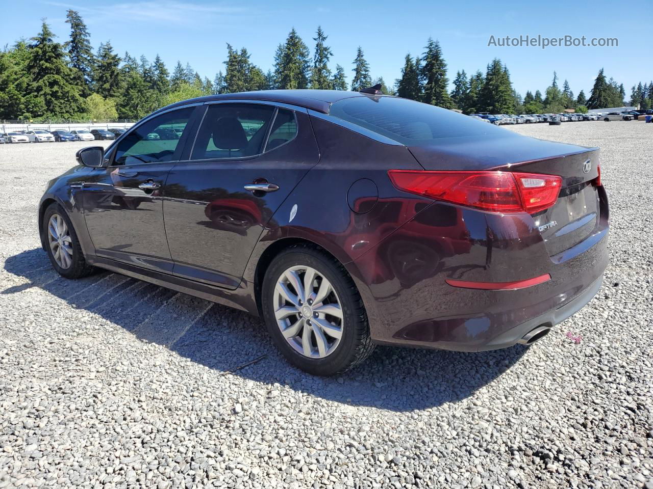 2015 Kia Optima Lx Burgundy vin: 5XXGM4A73FG462114