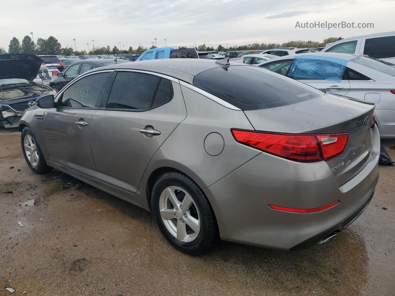 2015 Kia Optima Lx Silver vin: 5XXGM4A73FG482508