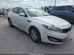 2013 Kia Optima Lx White vin: 5XXGM4A74DG142720