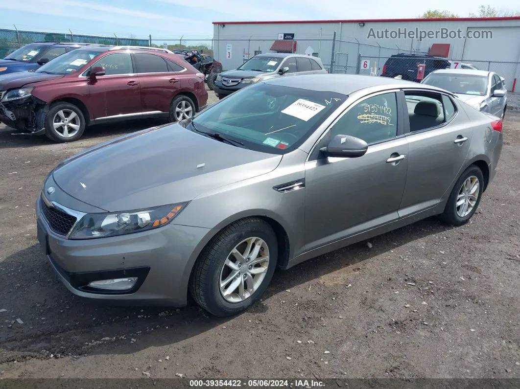 2013 Kia Optima Lx Gray vin: 5XXGM4A74DG237908