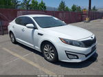 2014 Kia Optima Lx White vin: 5XXGM4A74EG262227