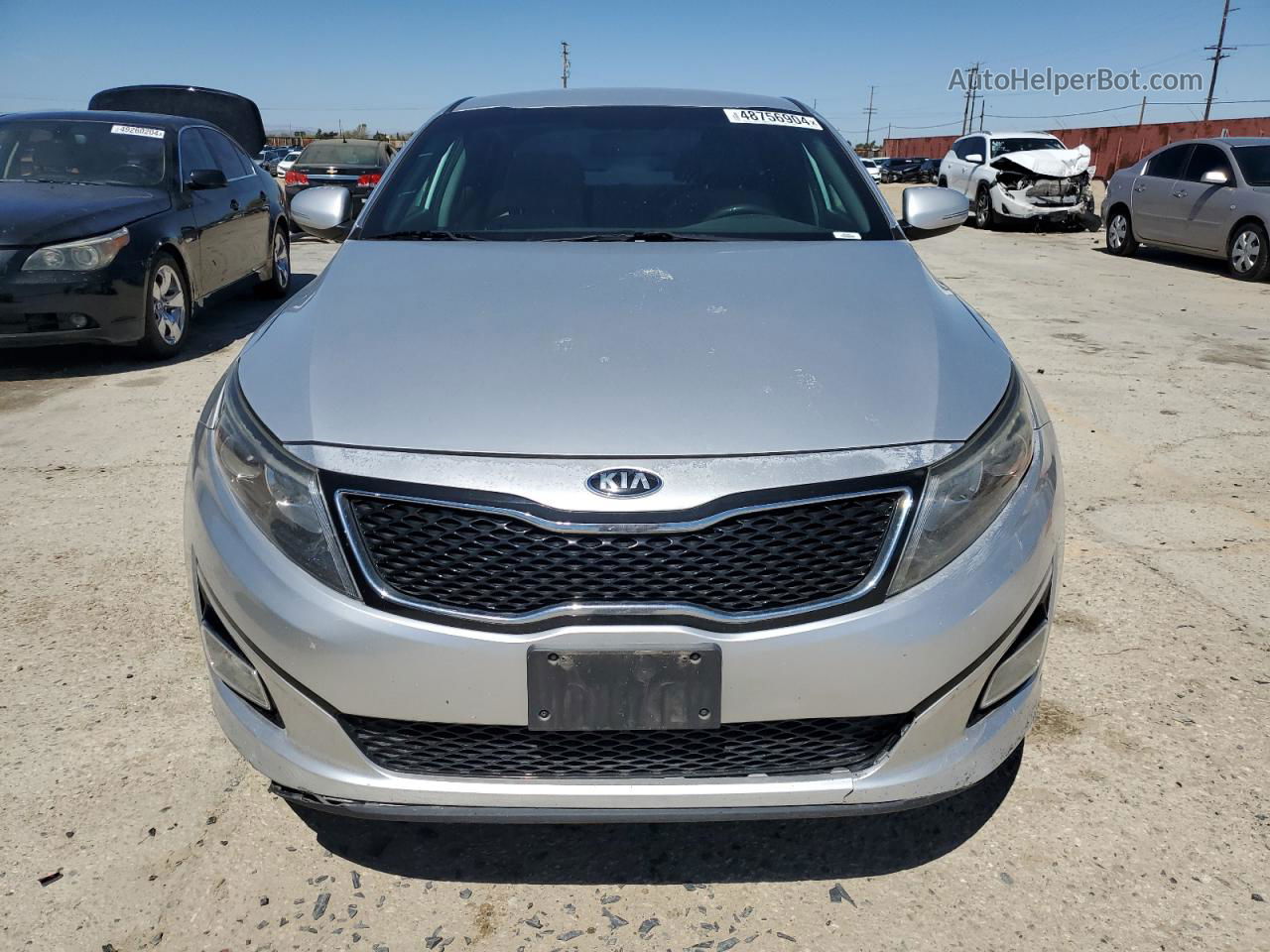 2014 Kia Optima Lx Silver vin: 5XXGM4A74EG263815