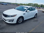 2014 Kia Optima Lx White vin: 5XXGM4A74EG271865