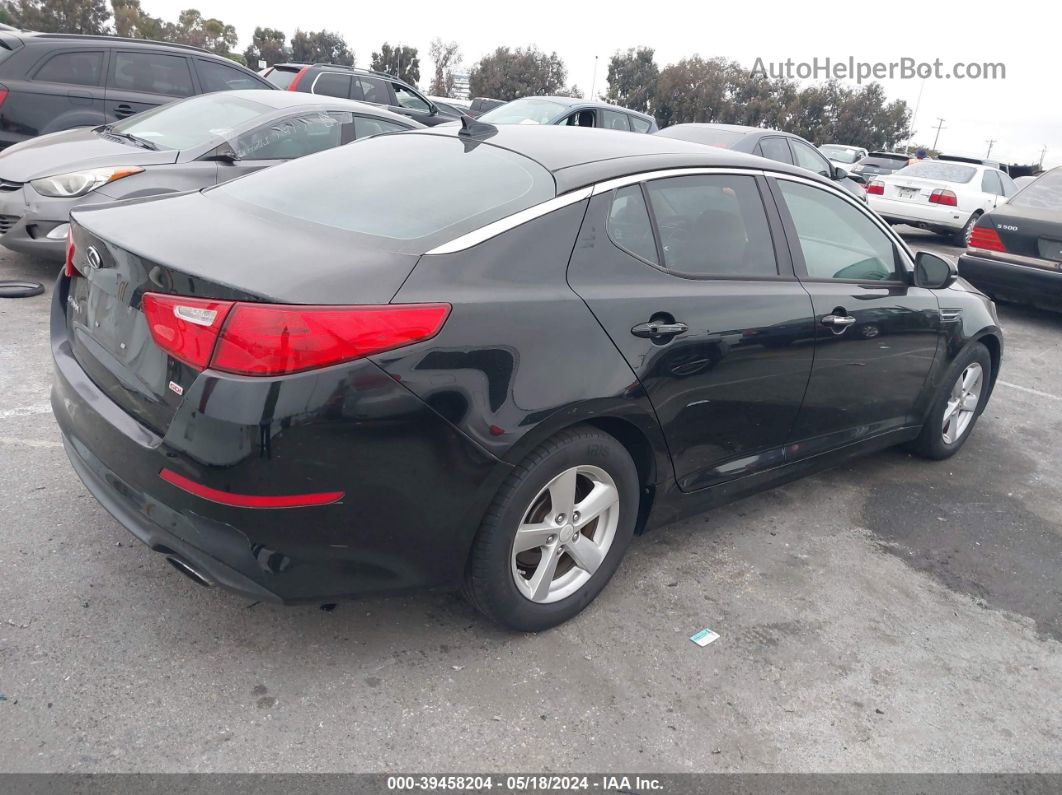 2014 Kia Optima Lx Black vin: 5XXGM4A74EG282364