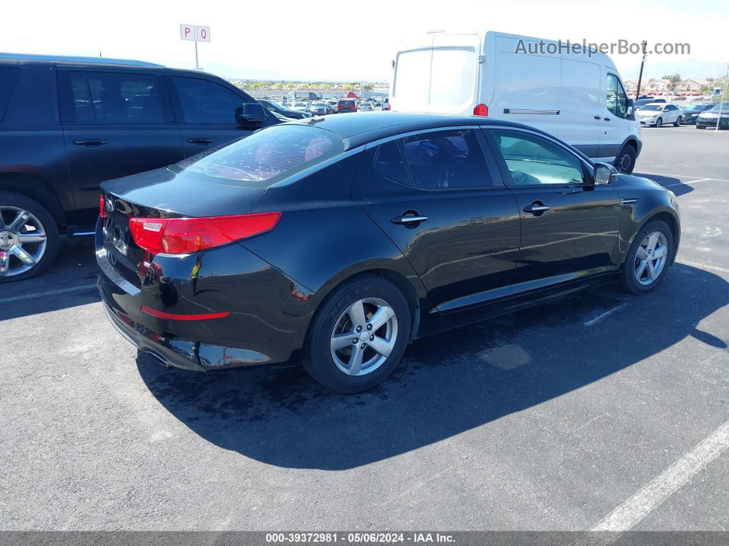 2014 Kia Optima Lx Black vin: 5XXGM4A74EG291128