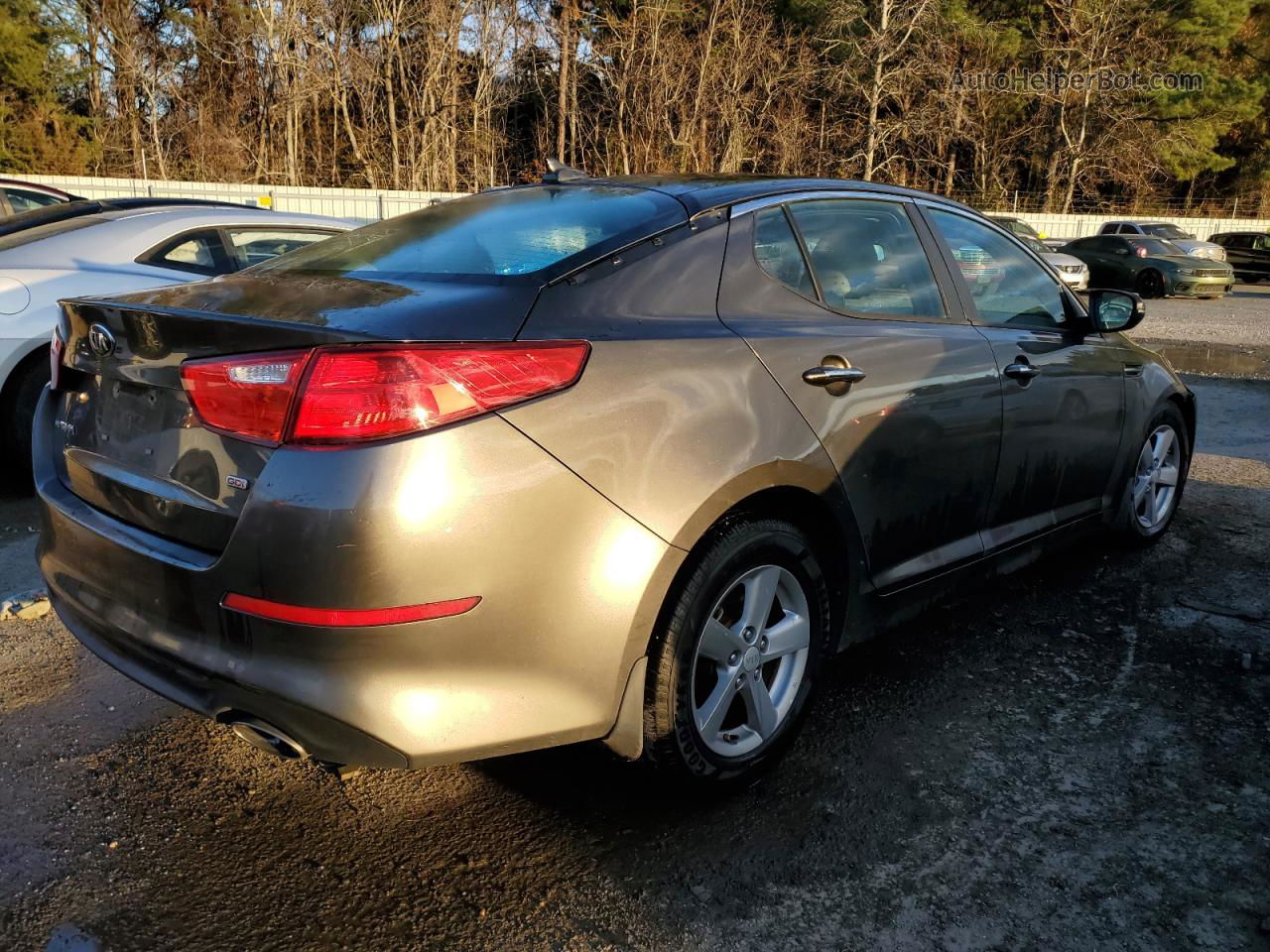 2014 Kia Optima Lx Gray vin: 5XXGM4A74EG311135