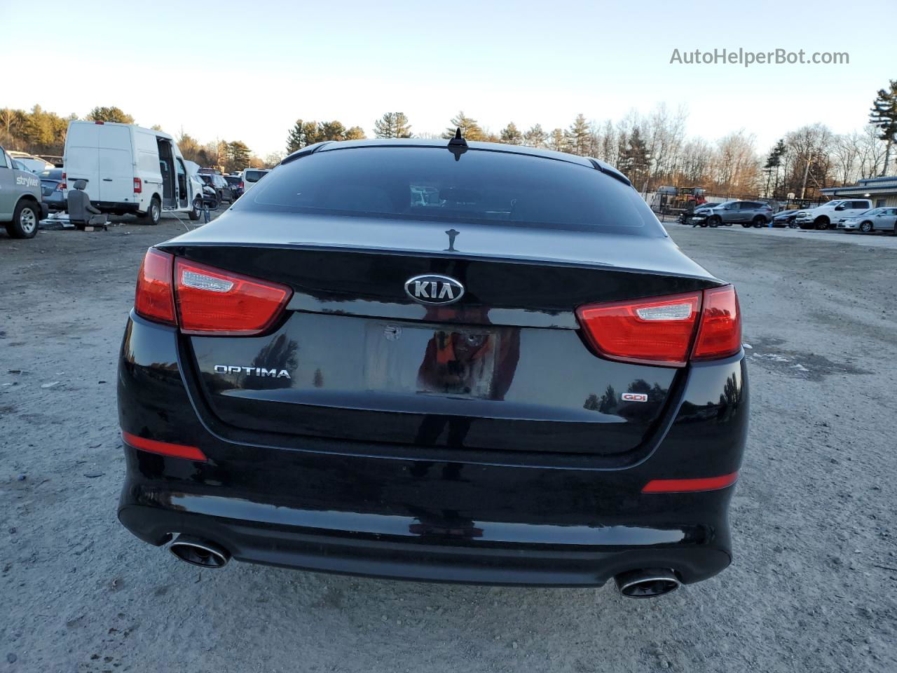 2014 Kia Optima Lx Black vin: 5XXGM4A74EG313936