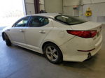 2014 Kia Optima Lx White vin: 5XXGM4A74EG317078