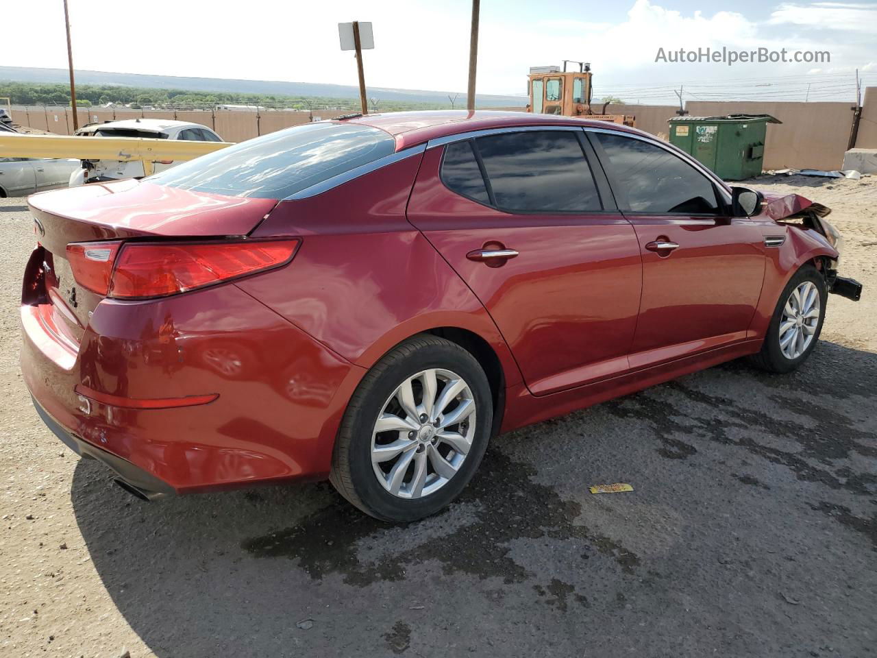 2014 Kia Optima Lx Красный vin: 5XXGM4A74EG328971