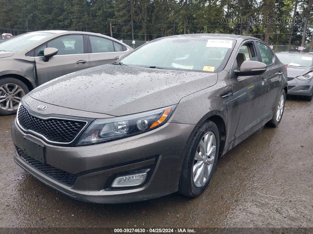 2014 Kia Optima Lx Gray vin: 5XXGM4A74EG340943