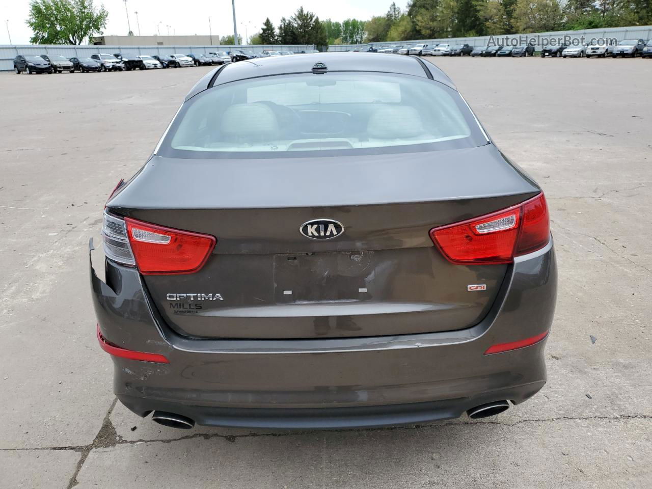 2015 Kia Optima Lx Gray vin: 5XXGM4A74FG370560