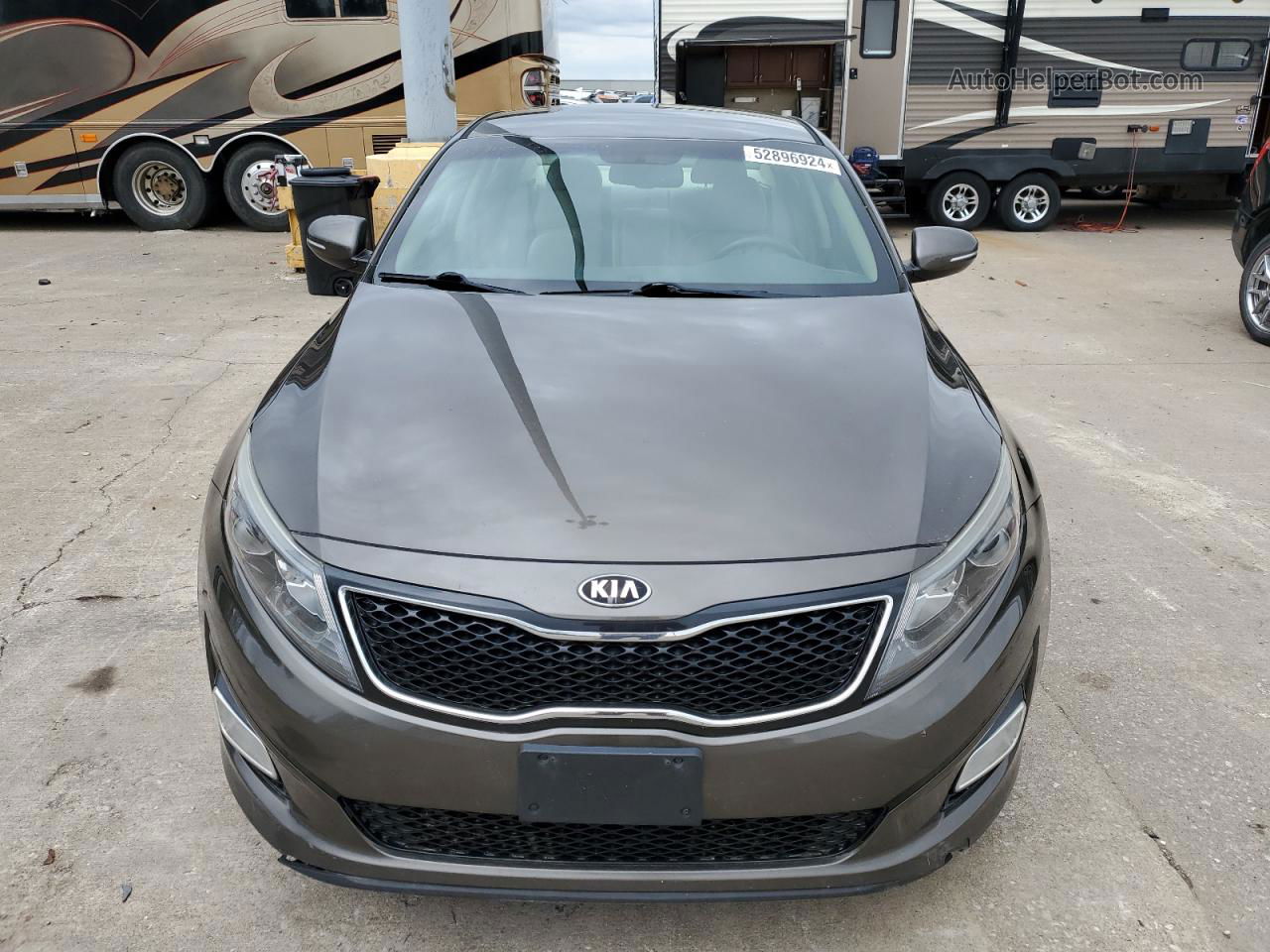 2015 Kia Optima Lx Gray vin: 5XXGM4A74FG370560