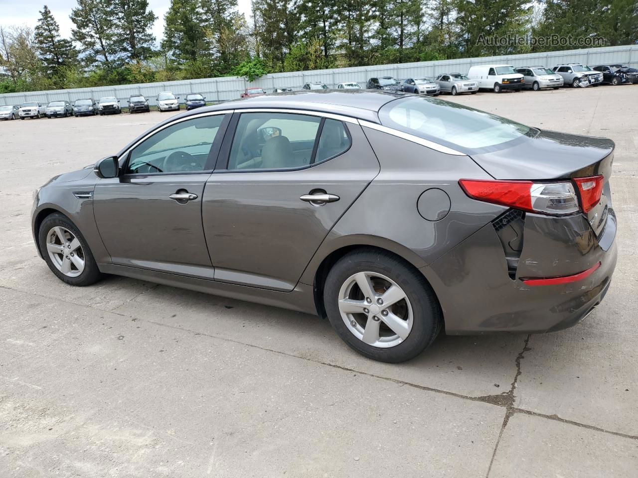 2015 Kia Optima Lx Gray vin: 5XXGM4A74FG370560