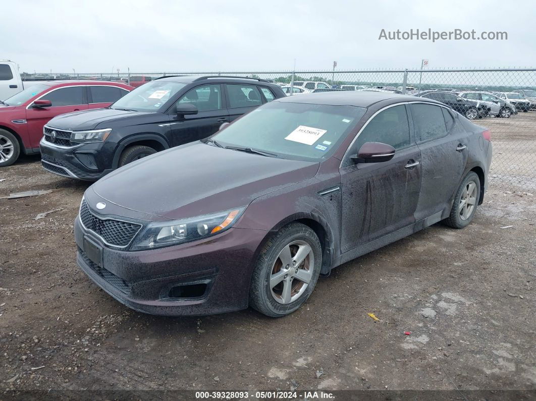 2015 Kia Optima Lx Brown vin: 5XXGM4A74FG383289