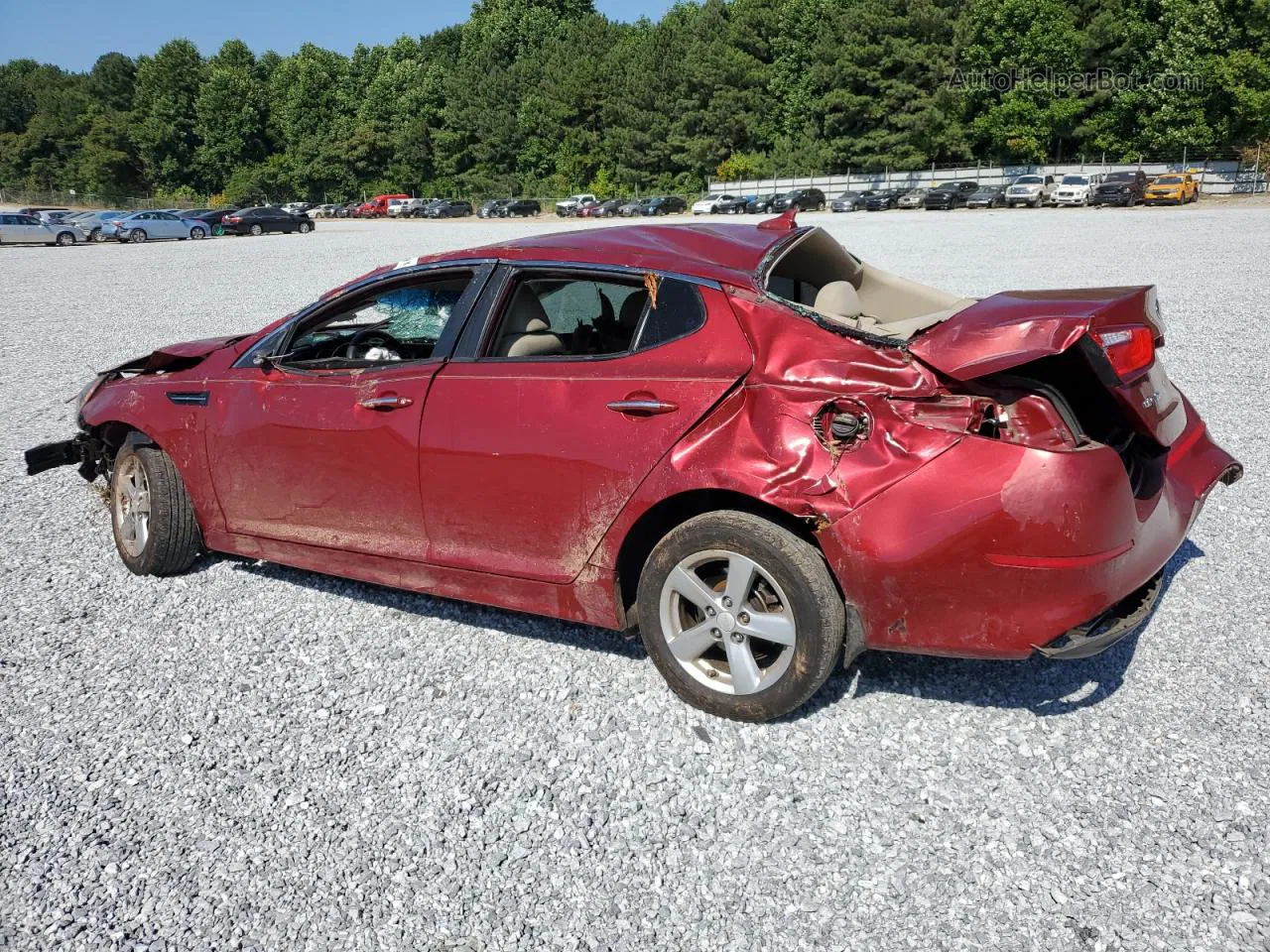 2015 Kia Optima Lx Red vin: 5XXGM4A74FG428151