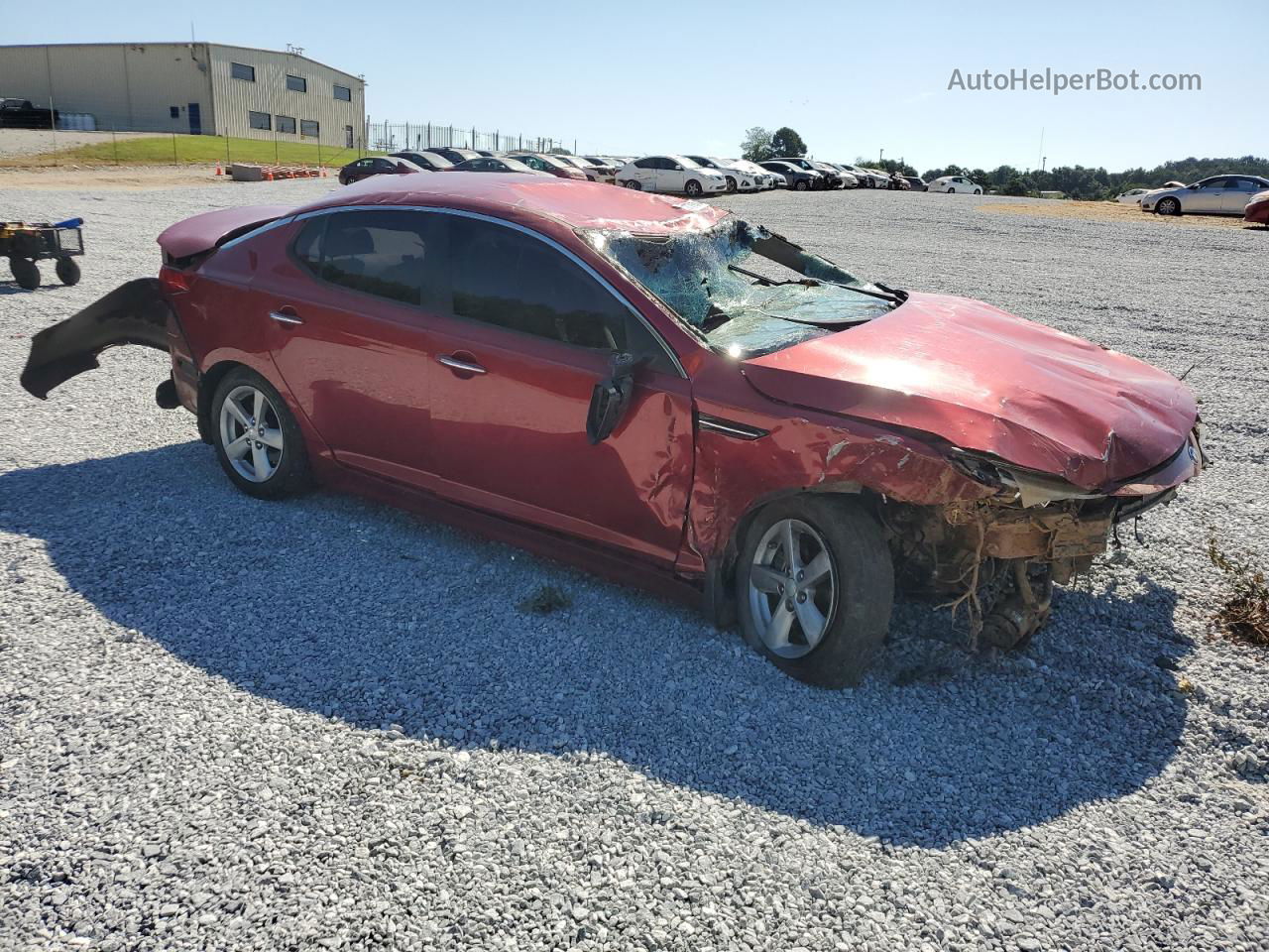 2015 Kia Optima Lx Red vin: 5XXGM4A74FG428151