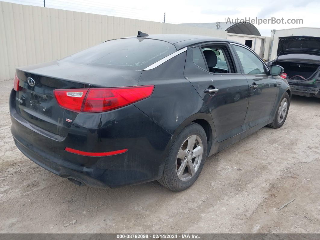 2015 Kia Optima Lx Black vin: 5XXGM4A74FG457536