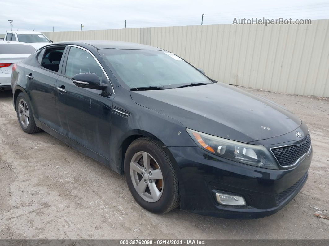 2015 Kia Optima Lx Black vin: 5XXGM4A74FG457536