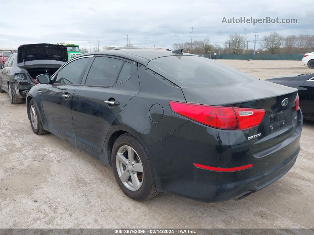 2015 Kia Optima Lx Черный vin: 5XXGM4A74FG457536