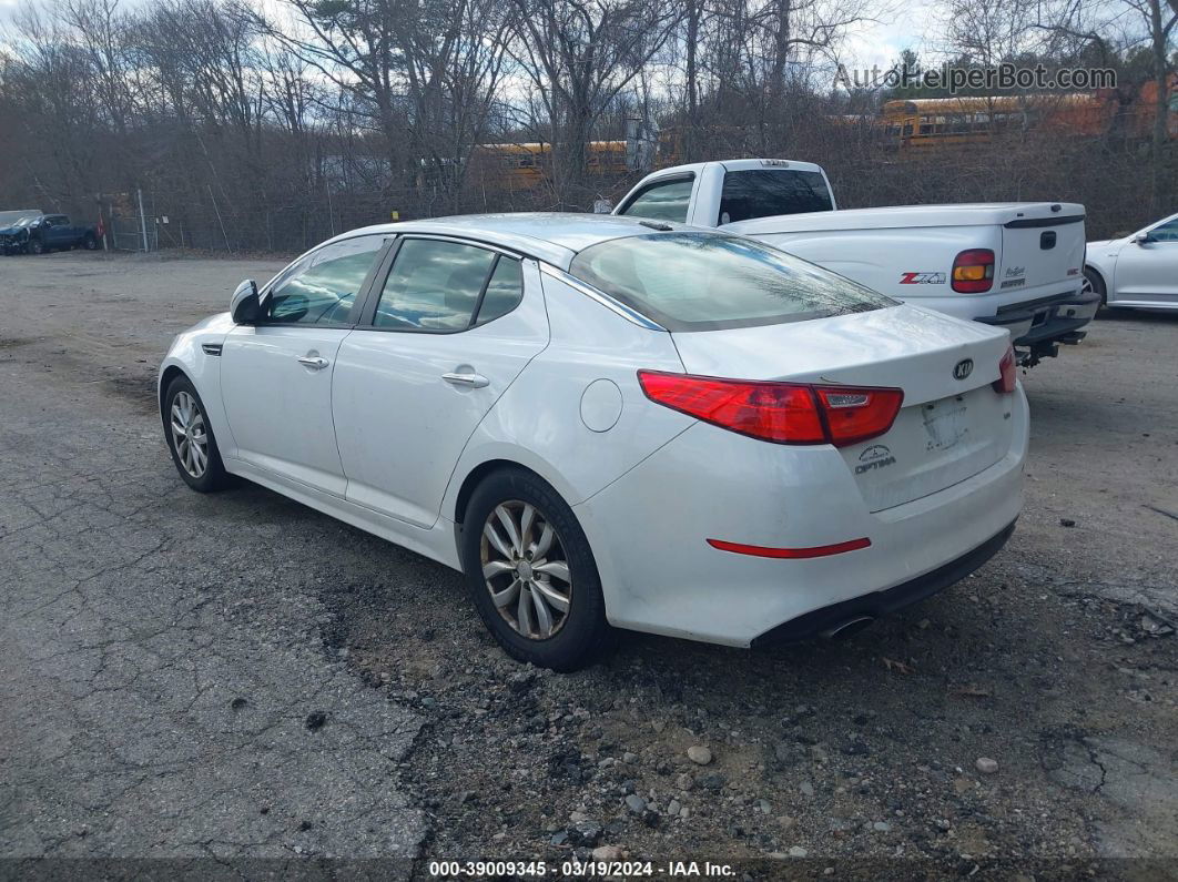 2015 Kia Optima Lx White vin: 5XXGM4A74FG461957