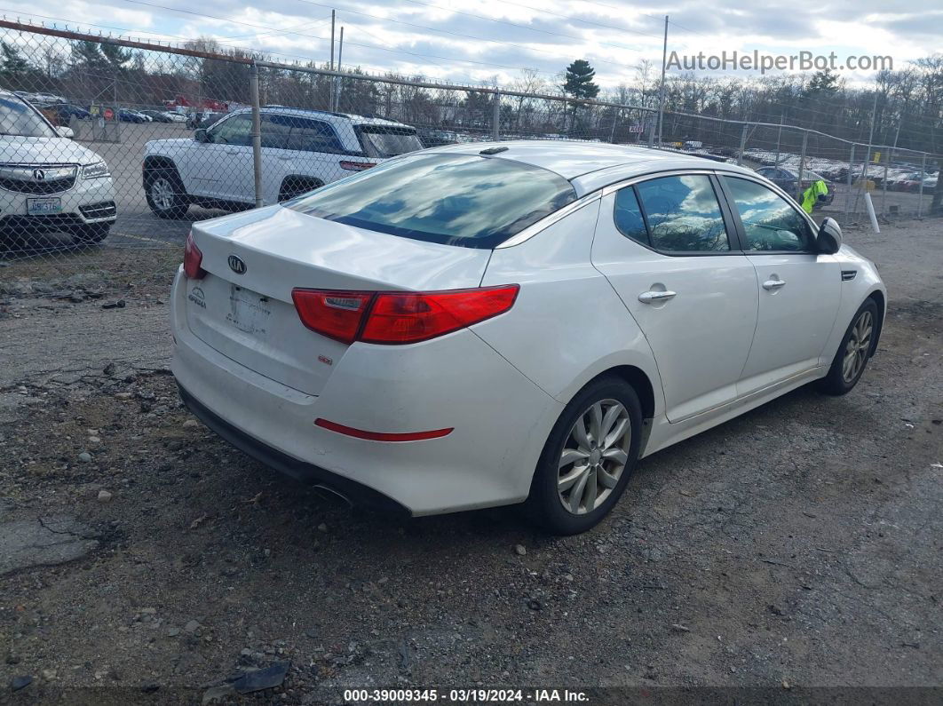 2015 Kia Optima Lx White vin: 5XXGM4A74FG461957