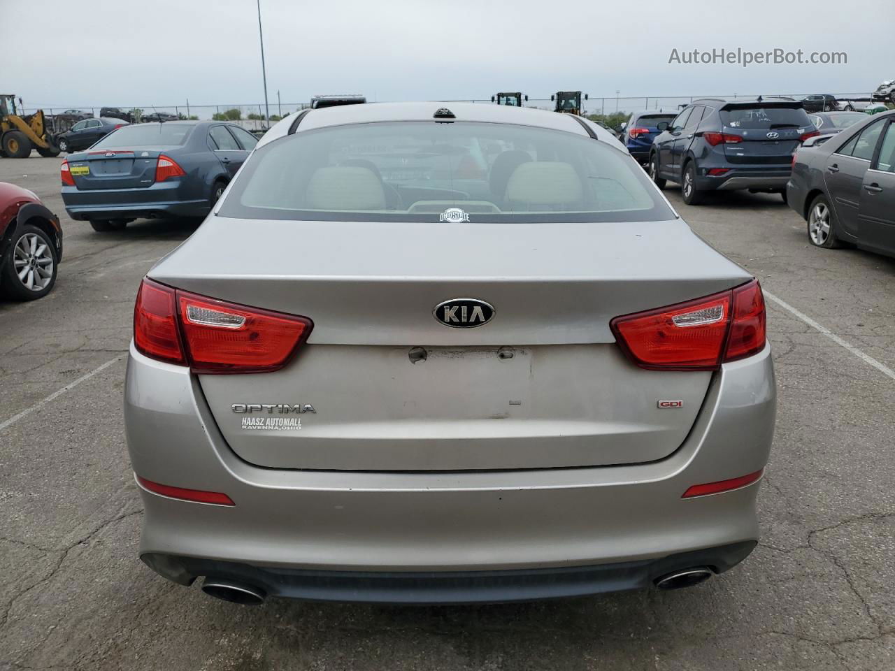 2015 Kia Optima Lx Серебряный vin: 5XXGM4A74FG470609