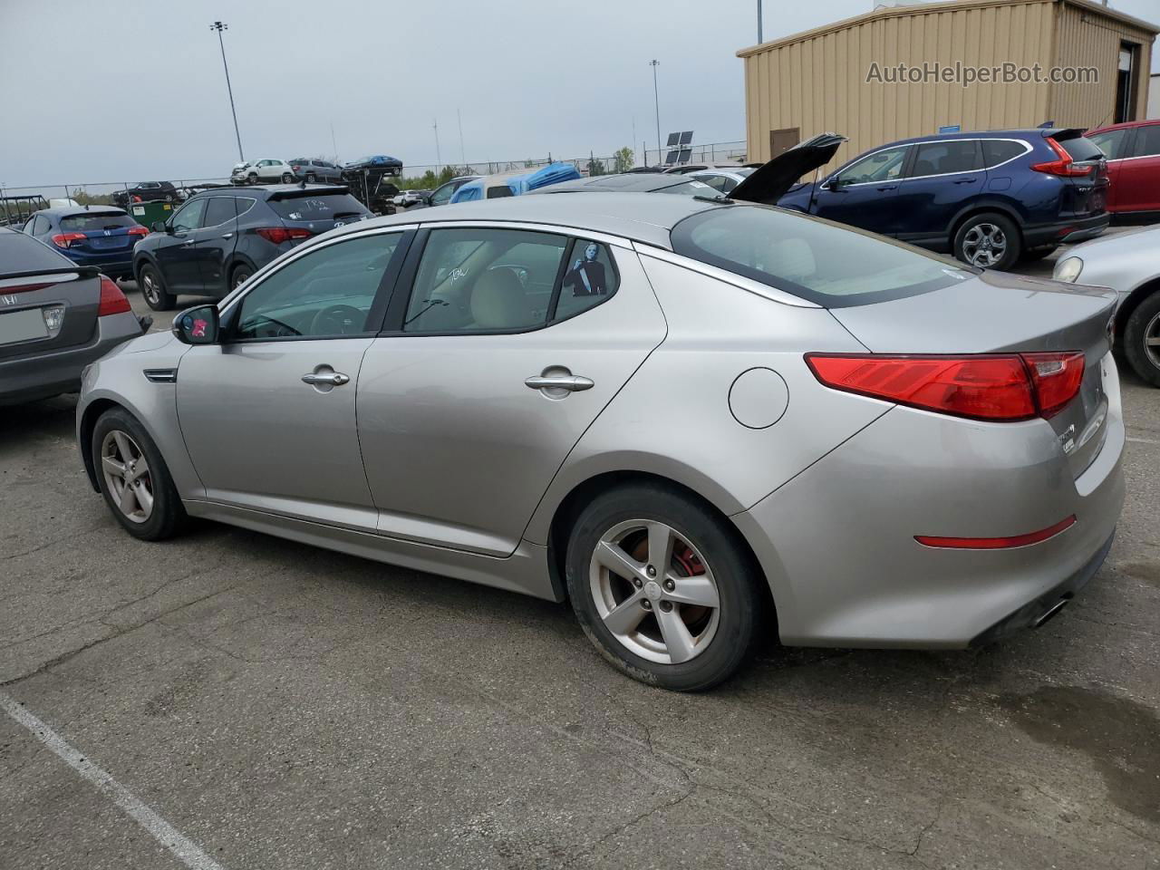 2015 Kia Optima Lx Silver vin: 5XXGM4A74FG470609