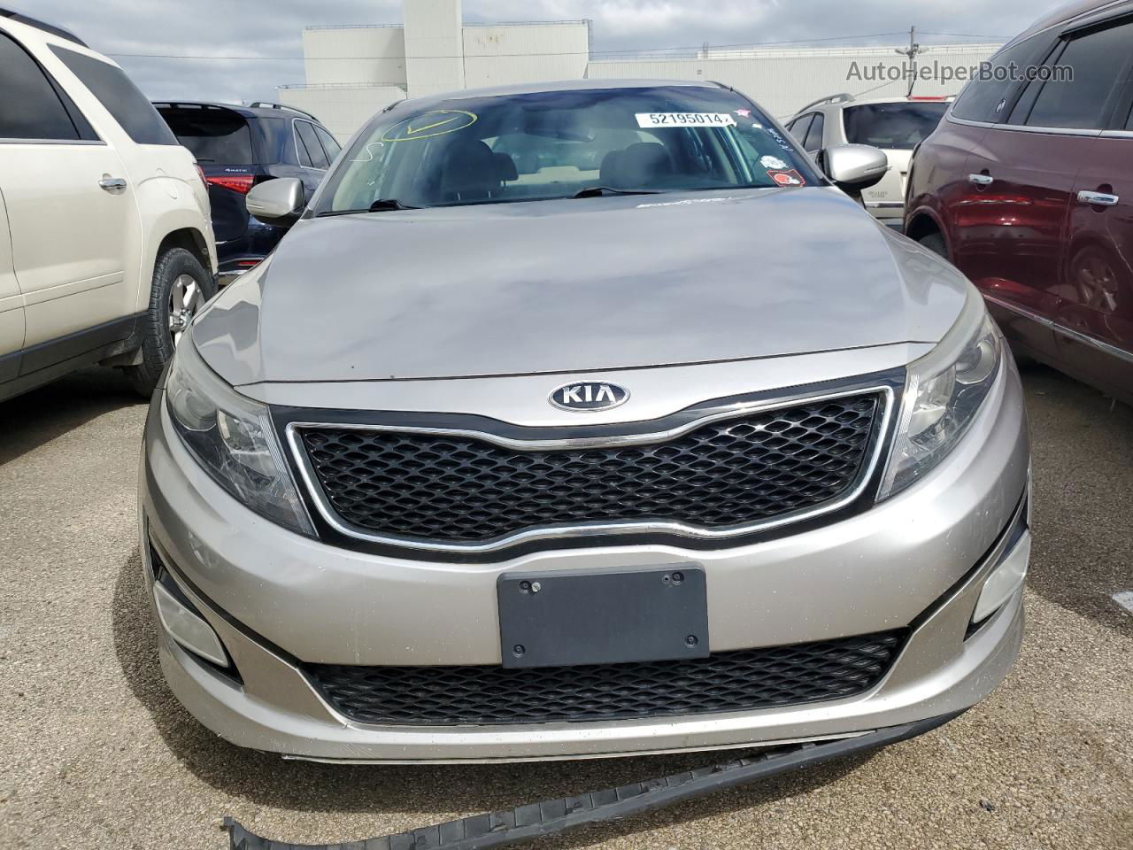 2015 Kia Optima Lx Серебряный vin: 5XXGM4A74FG470609