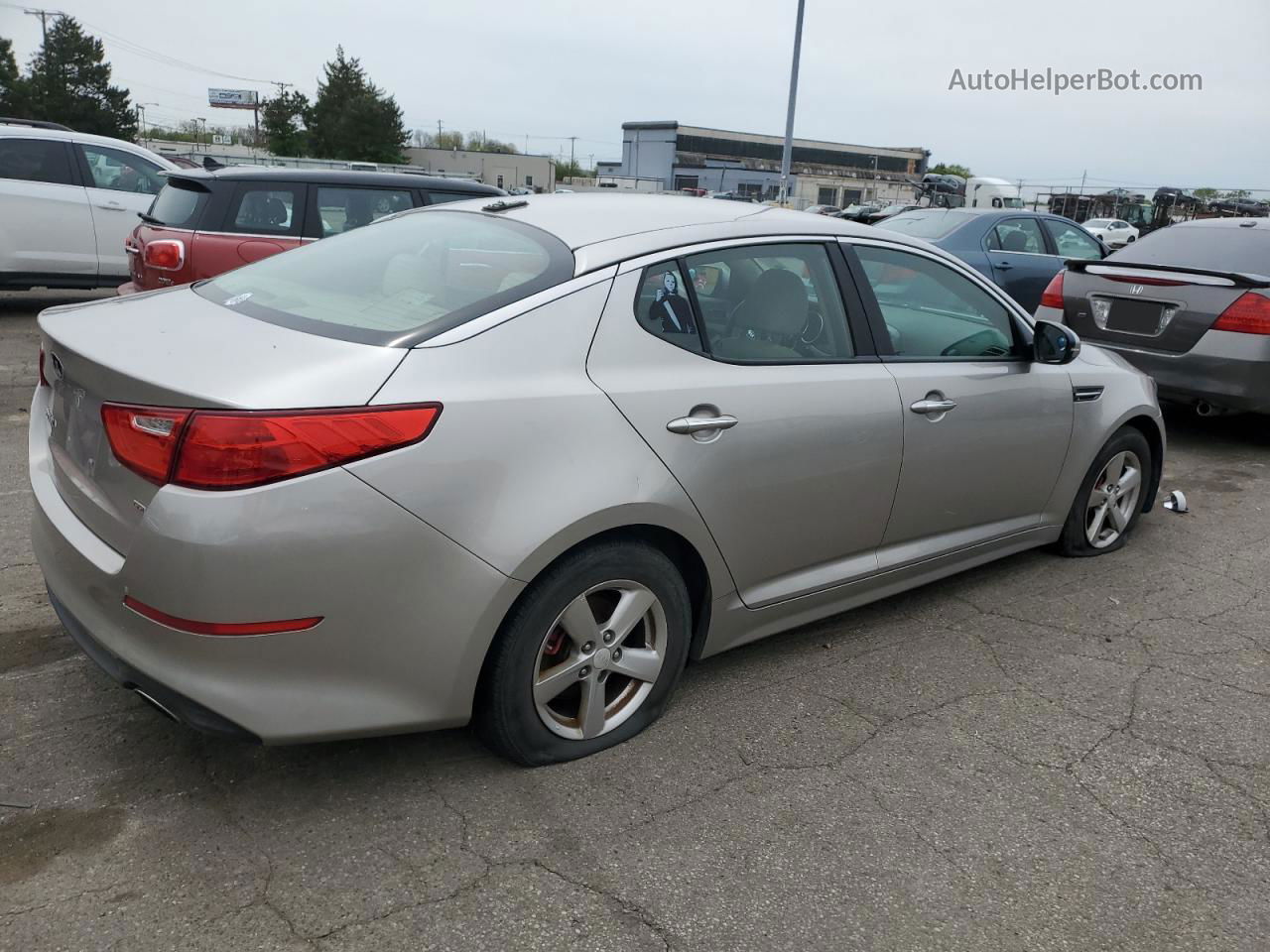 2015 Kia Optima Lx Silver vin: 5XXGM4A74FG470609