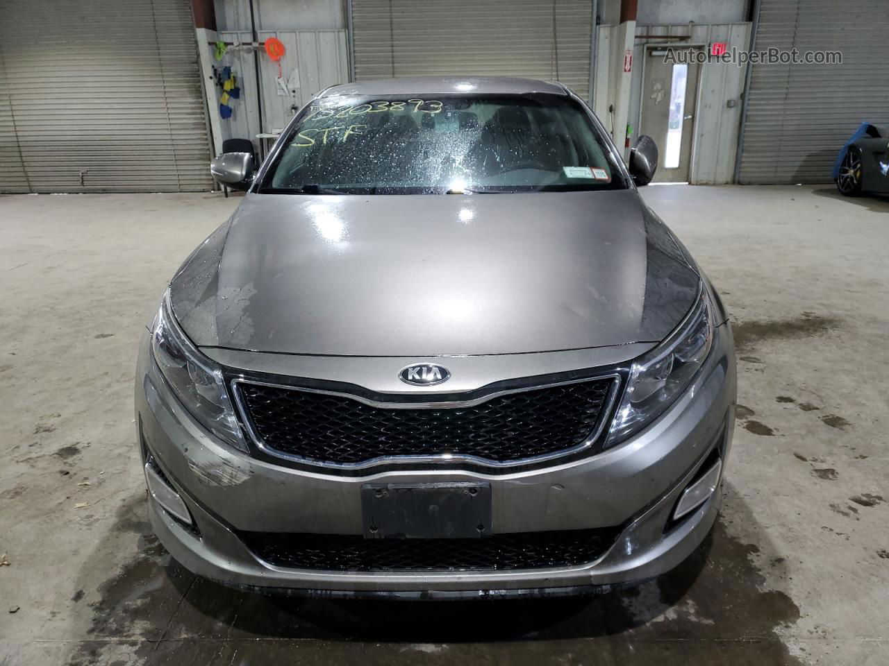 2015 Kia Optima Lx Gray vin: 5XXGM4A74FG501602