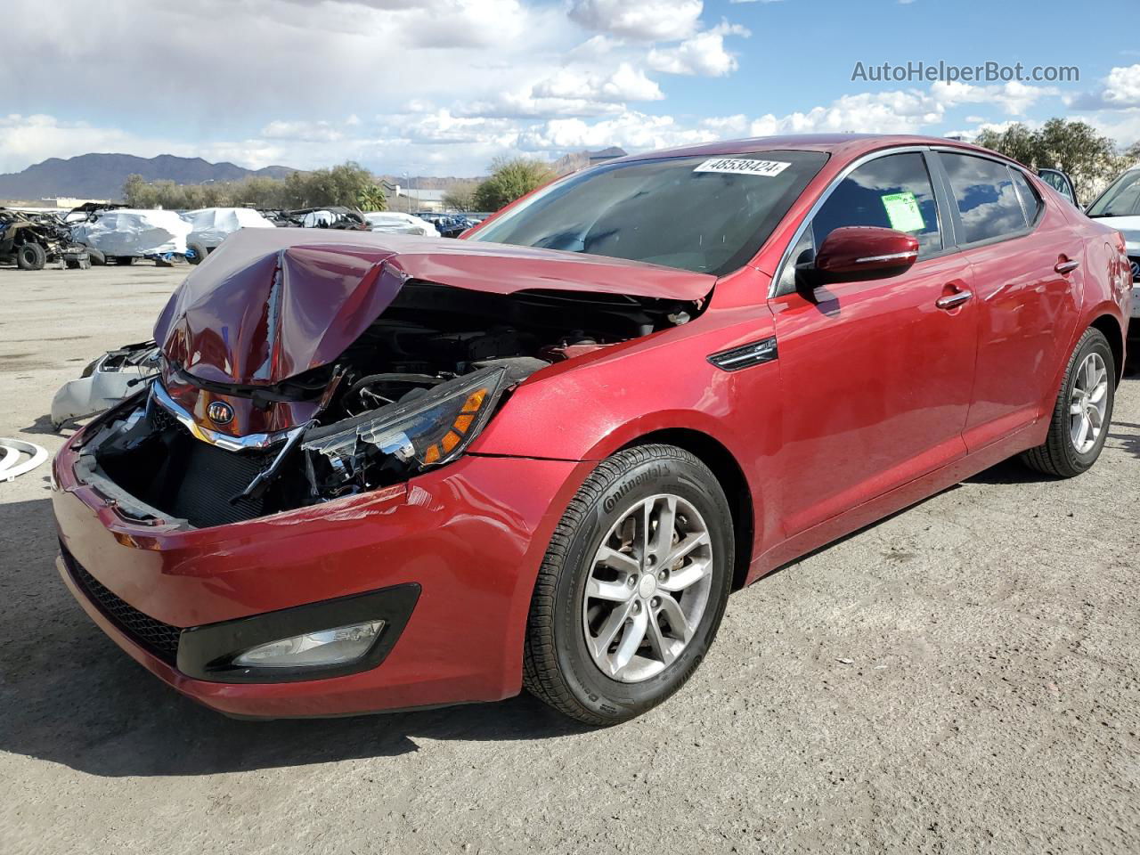 2013 Kia Optima Lx Red vin: 5XXGM4A75DG172843