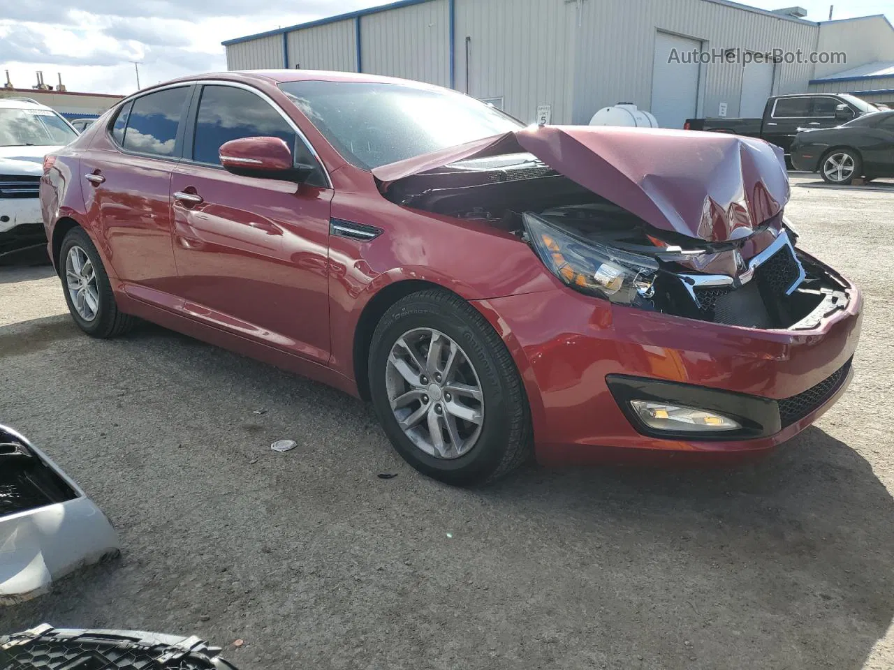 2013 Kia Optima Lx Red vin: 5XXGM4A75DG172843