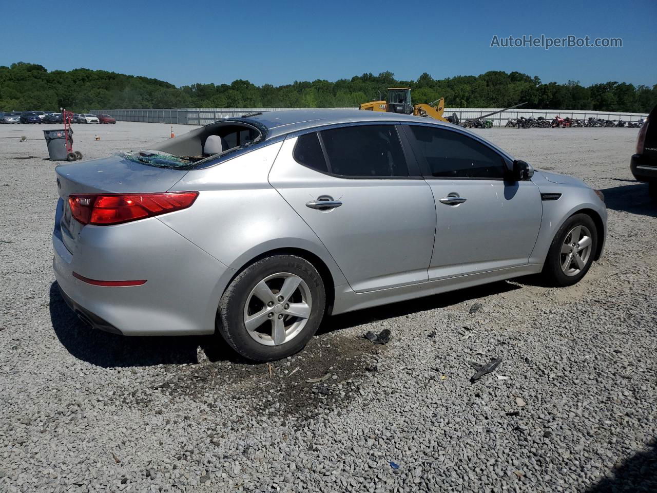 2014 Kia Optima Lx Серебряный vin: 5XXGM4A75EG261300