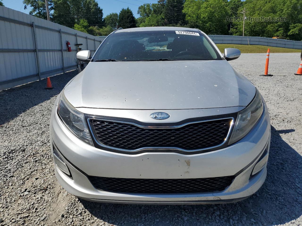 2014 Kia Optima Lx Silver vin: 5XXGM4A75EG261300