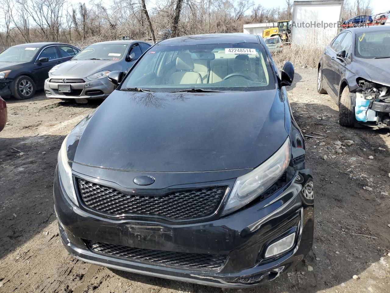 2014 Kia Optima Lx Черный vin: 5XXGM4A75EG271583