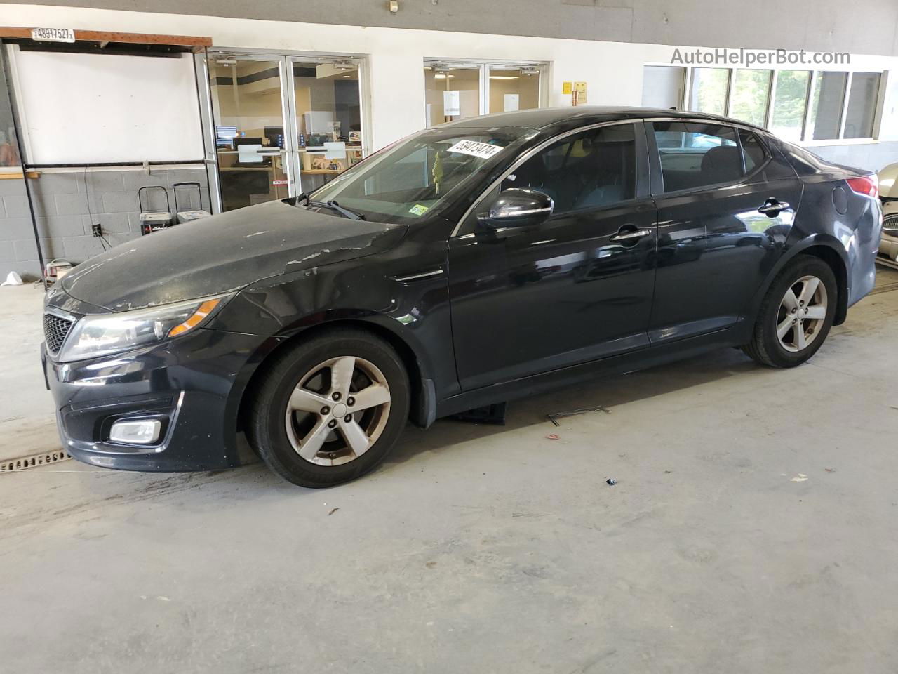 2014 Kia Optima Lx Black vin: 5XXGM4A75EG273317