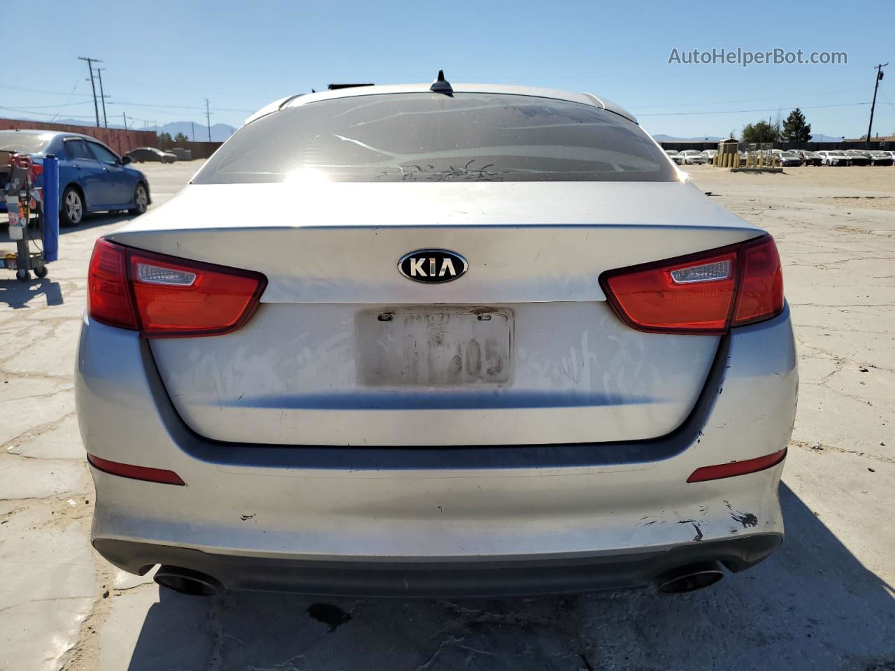 2014 Kia Optima Lx Серебряный vin: 5XXGM4A75EG280686