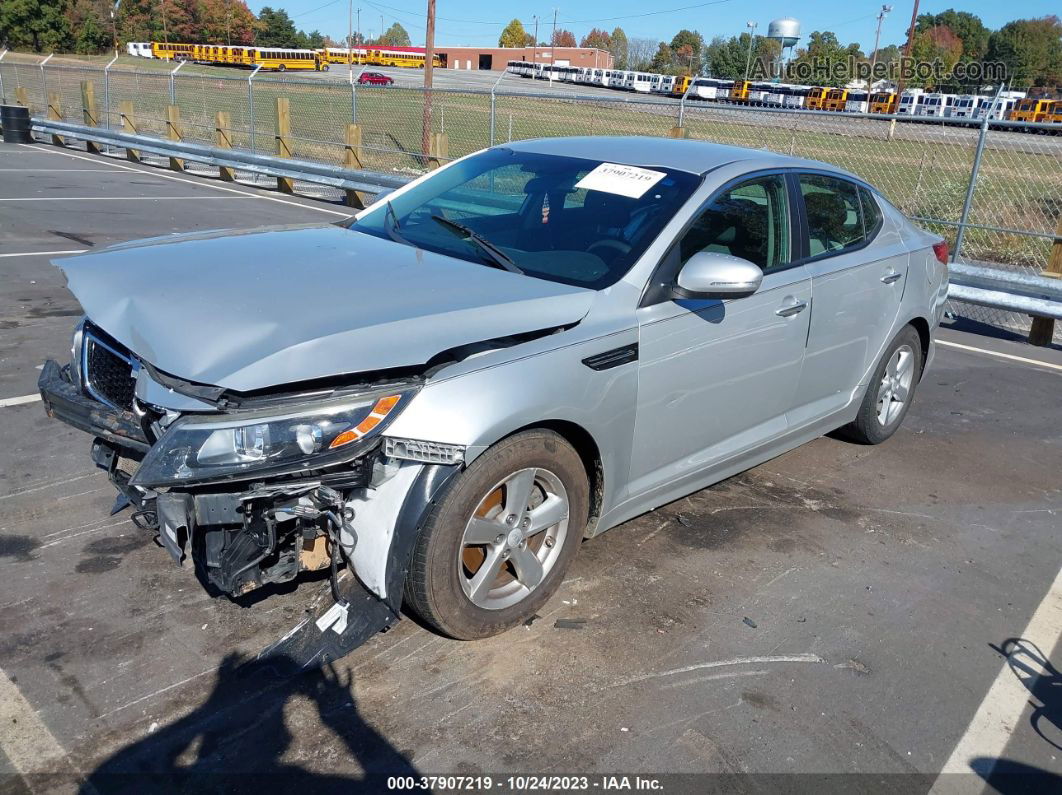 2014 Kia Optima Lx Серебряный vin: 5XXGM4A75EG290974