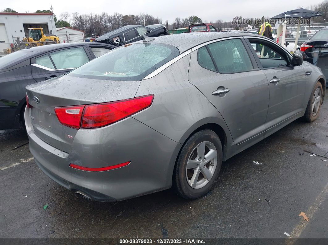 2014 Kia Optima Lx Серый vin: 5XXGM4A75EG299478