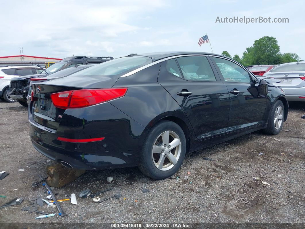 2014 Kia Optima Lx Black vin: 5XXGM4A75EG301293