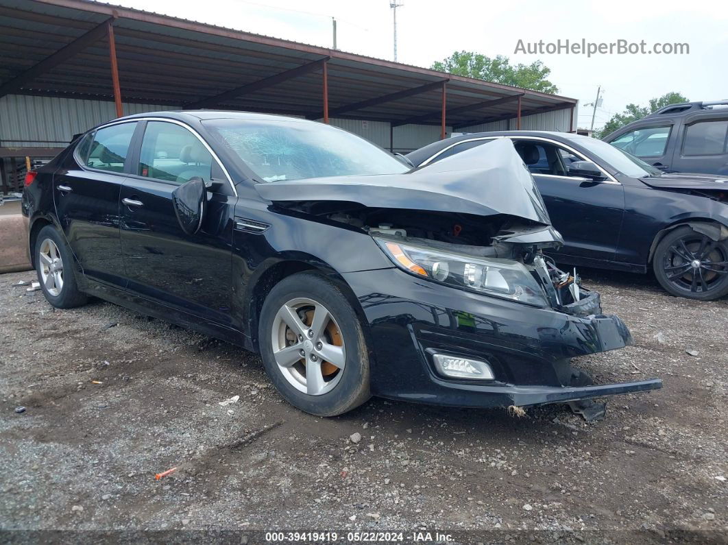 2014 Kia Optima Lx Black vin: 5XXGM4A75EG301293