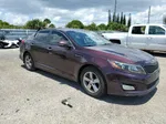 2014 Kia Optima Lx Burgundy vin: 5XXGM4A75EG304551