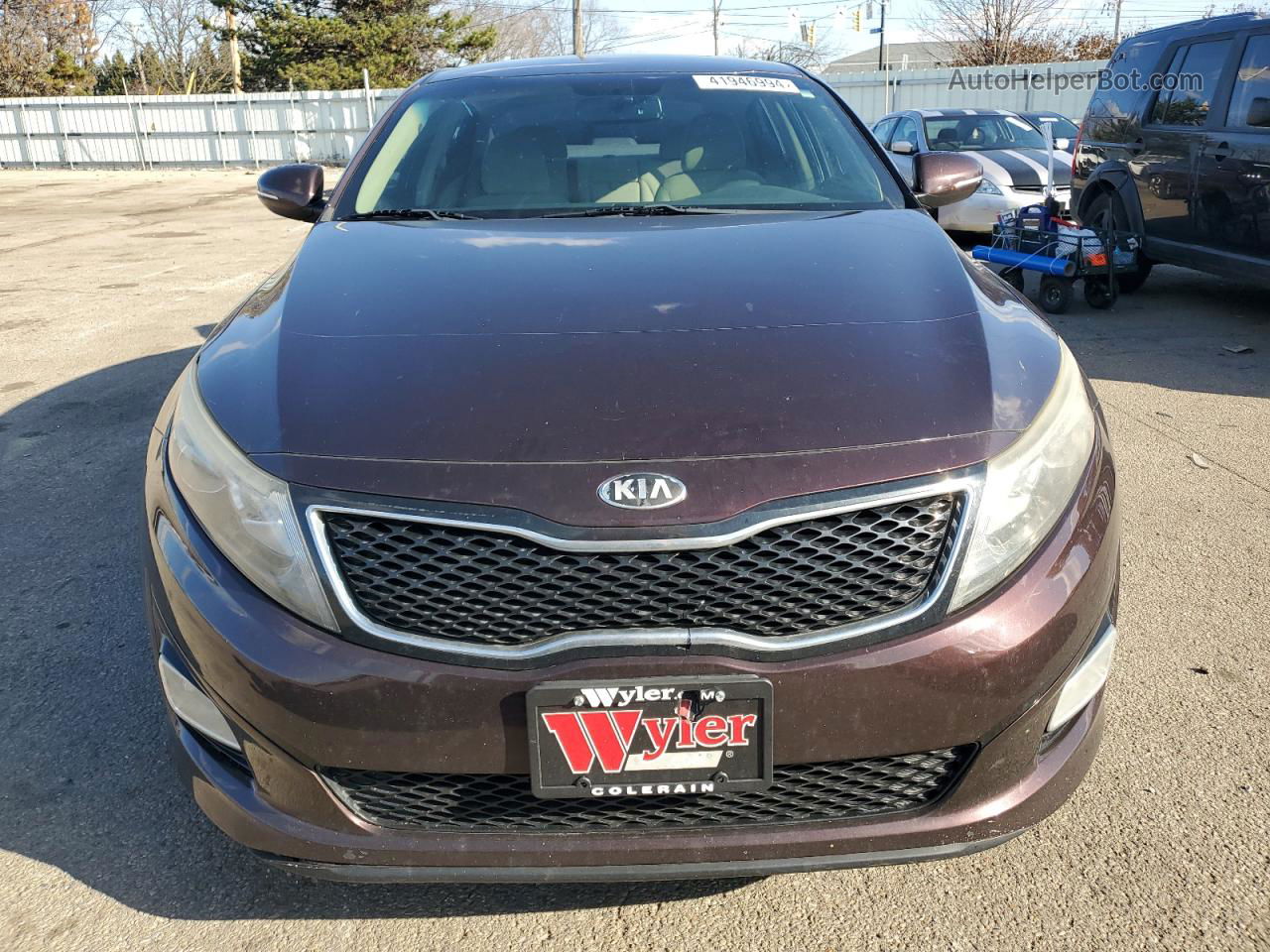 2014 Kia Optima Lx Purple vin: 5XXGM4A75EG305652