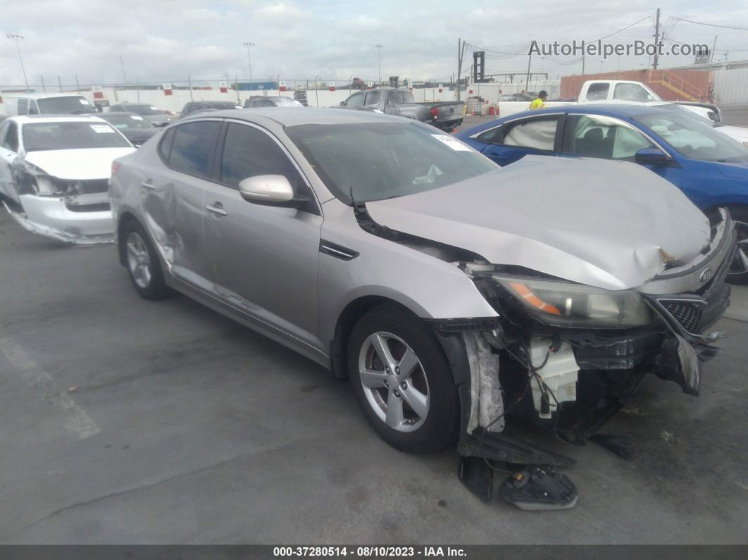 2014 Kia Optima Lx Gray vin: 5XXGM4A75EG305912