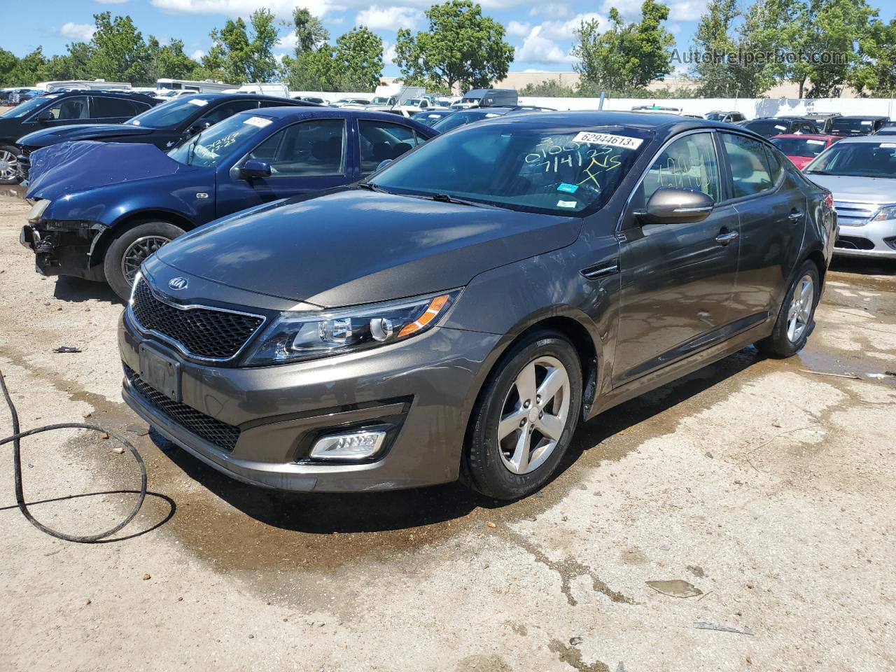 2014 Kia Optima Lx Угольный vin: 5XXGM4A75EG311757