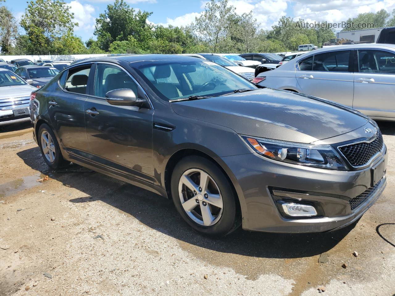 2014 Kia Optima Lx Угольный vin: 5XXGM4A75EG311757